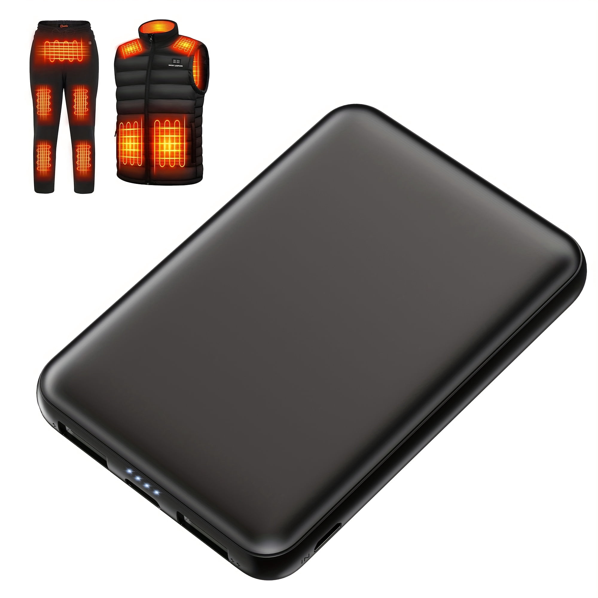 6000Mah Portable Power Bank, Ultra-Compact 5V 2A Battery Pack Featuring Dual Outputs, Ideal for Smartphones, Tablets, Smartwatches, Heated Garments, And Various USB Devices
