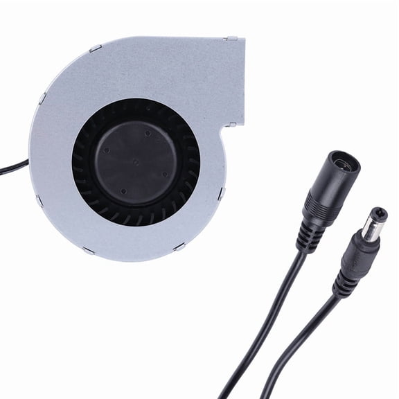 6000RPM Barbecue Fan with Variable Speed Controller DC 12V Blower Fan BBQ Blower Fan for Picnic Grill Wood Stove US Plug,1set * fireplace blower fan kit