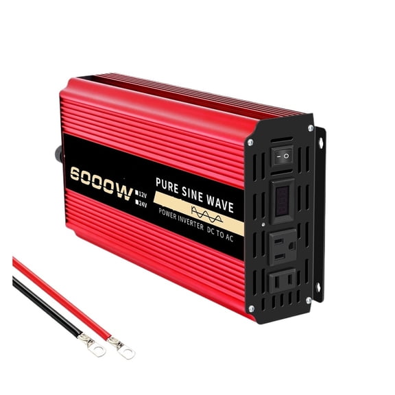 6000W DC 12V To AC 110 V 60HZ Pure Sine Wave Inverter Automotive Power Converter with LED