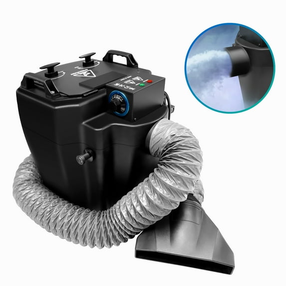 Xingmengze 6000W Black Dry Ice Fog Machine with Tube for Wedding Party Events Stage Concert Club Performance