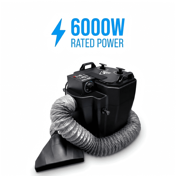 6000W High Power Dry Ice Fog Machine, 12KG Load Dry Ice Fog Machine, Portable Low Lying Fog Machine with Rotary Locking Lid, for Musical Performances and Halloween Displays