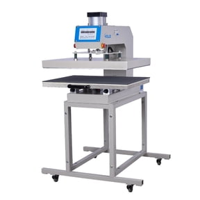 6000W Large Format Single Station Pneumatic Heat Press Machine, 24" x 32" Heat Plate, No Plug, Grey