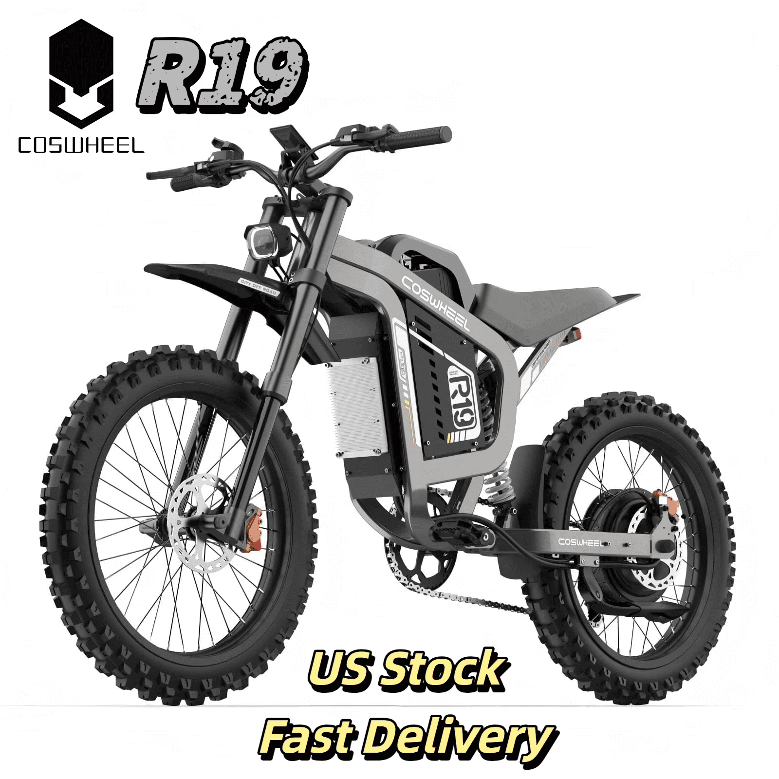50Mph Electric Dirt Bike for Teens & Adults,6000W(Peak) 48V23Ah Battery,124 Miles Long Range , Max Load 440 Lbs, Can Climb 40 Degrees Slope