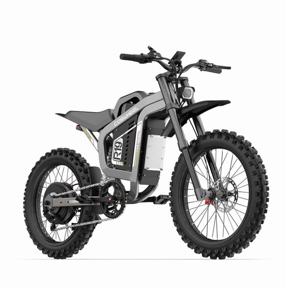 6000W Peak R19 Electric Bike 72V 40Ah Long Range 19 Inch Tires Dual Suspension Hydraulic Disc Brakes LCD Display Adult Ebike UL2849