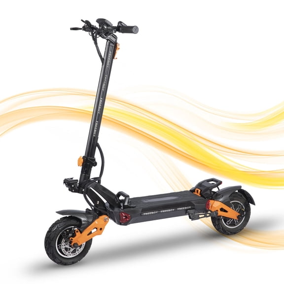 6000W Powerful Dual Motor Electric Scooter, 50Mph Max Speed, 50Miles Range, Dual Hydraulic Disc Brakes, Dual-shock Off-road E Scooter