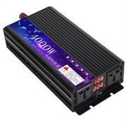 6000W Solar Pure Sine Wave Power Inverter 12V 220/110 Pure Sine Converter Home Solar Inverter Car Outdoor Bank Power Supply Exchange ,Fast and Efficient
