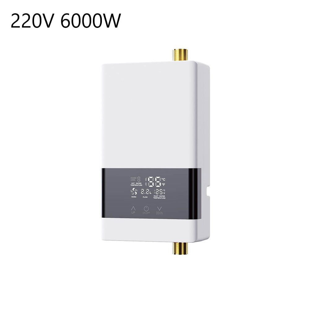 6000W Tankless Hot Water Heater Shower Electric Portable Instant Boiler