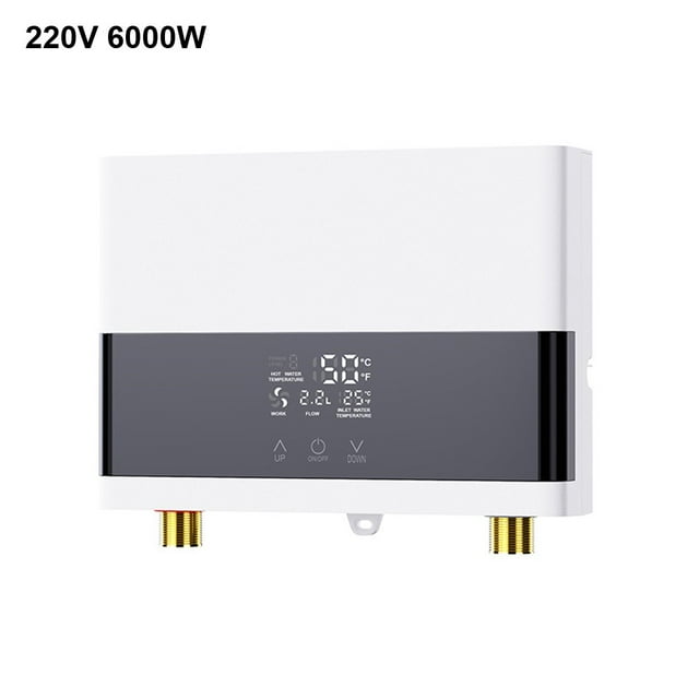 6000W Tankless Hot Water Heater Shower Electric Portable Instant Boiler