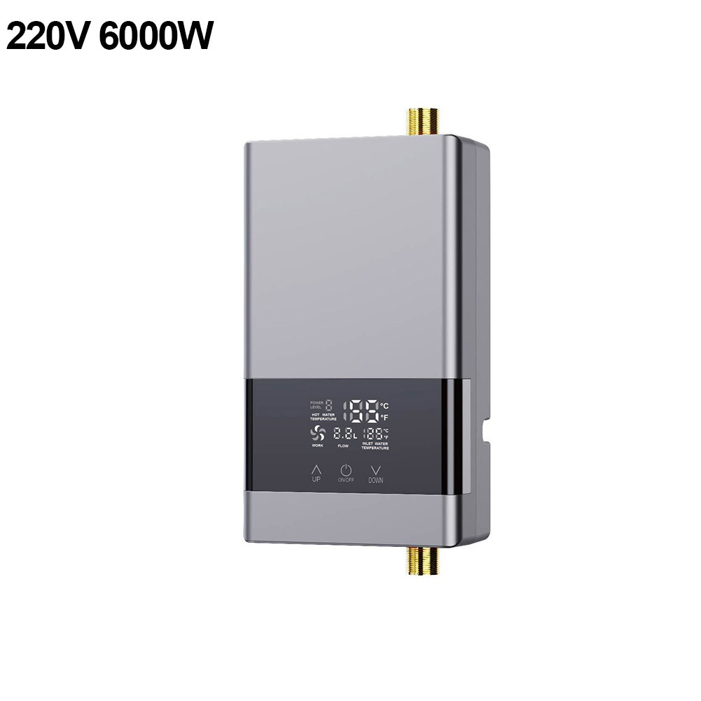 6000W Tankless Hot Water Heater Shower Electric Portable Instant Boiler