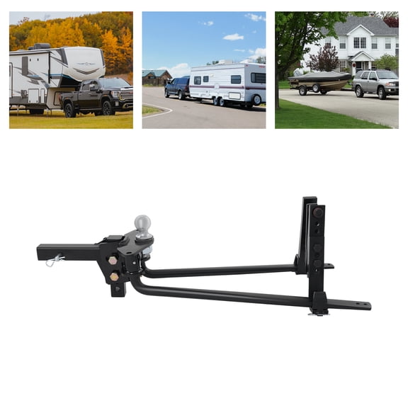 6000lbs Weight Distribution Hitch, Trailer Hitch, Black Trailer Hitch Device