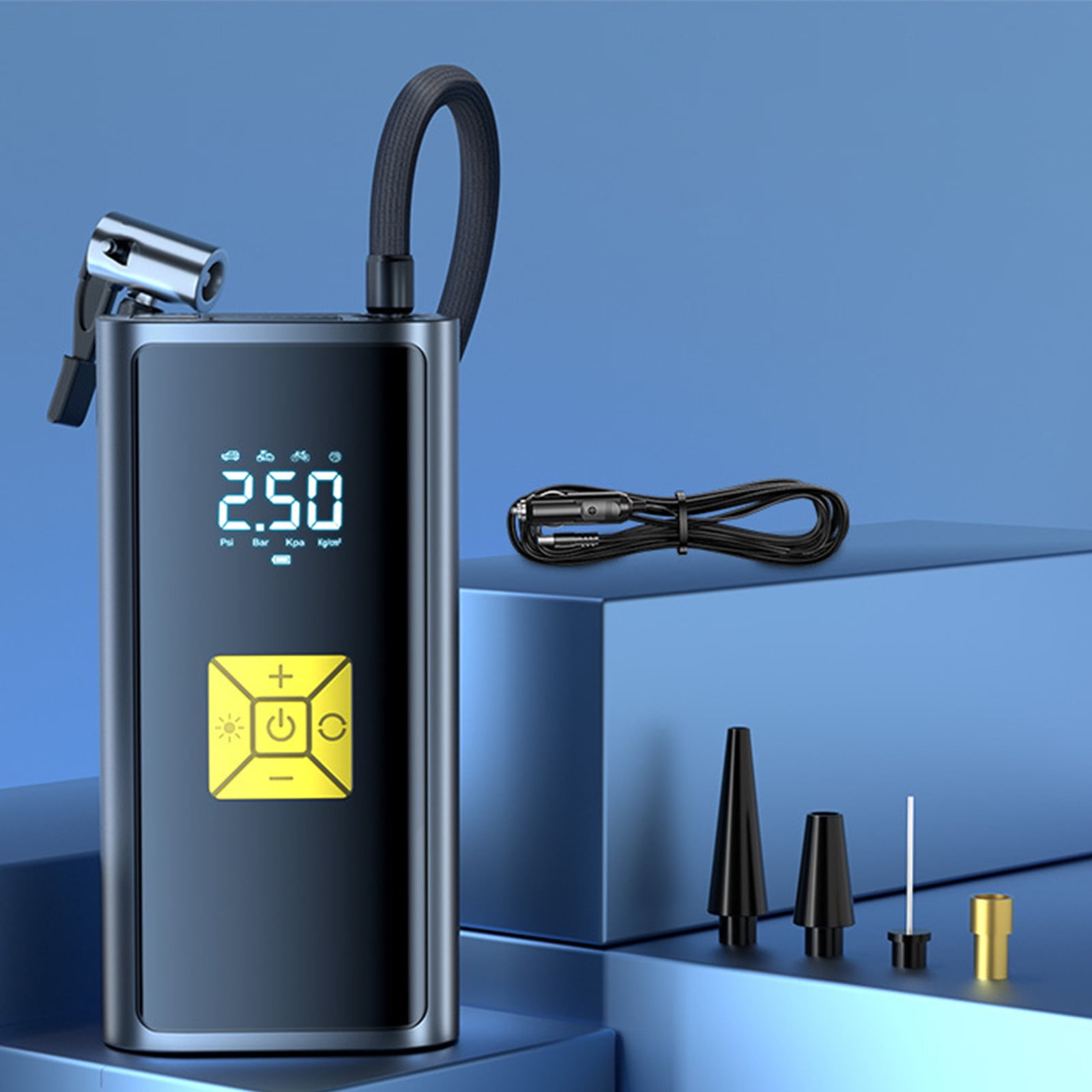 6000mAh Tire Inflator Portable Pump Inflation, Tire Pump, Digital