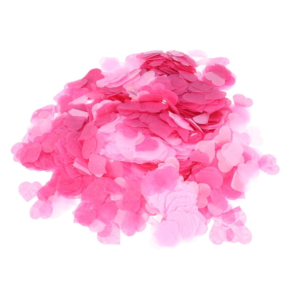 6000pcs 2.5cm Romantic Heart Shaped Wedding Party Confetti Decoration Supplies 60g (Pink+Rose)