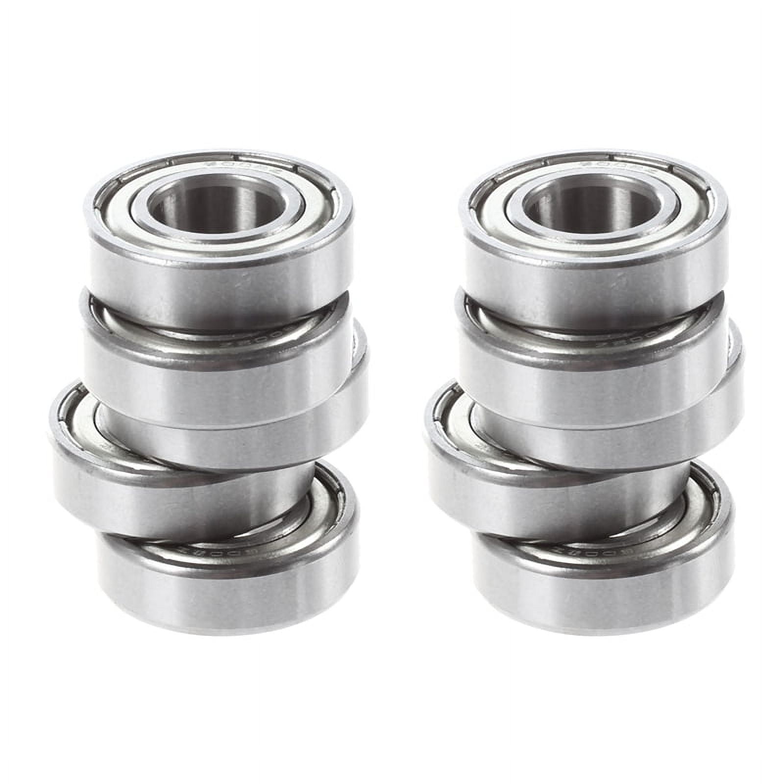 6002Z 15 x 32 x 9 mm Shielded Metal Ball Bearings 10 Pcs, Silver,10 x ...