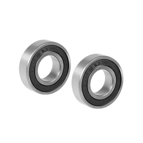6003-2RS Ball Bearing 17x35x10mm Double Sealed Carbon Steel Bearings 2Pcs