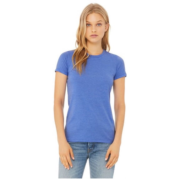 6004 Bella + Canvas Ladies' The Favorite T-Shirt Heather Columbia Blue XL