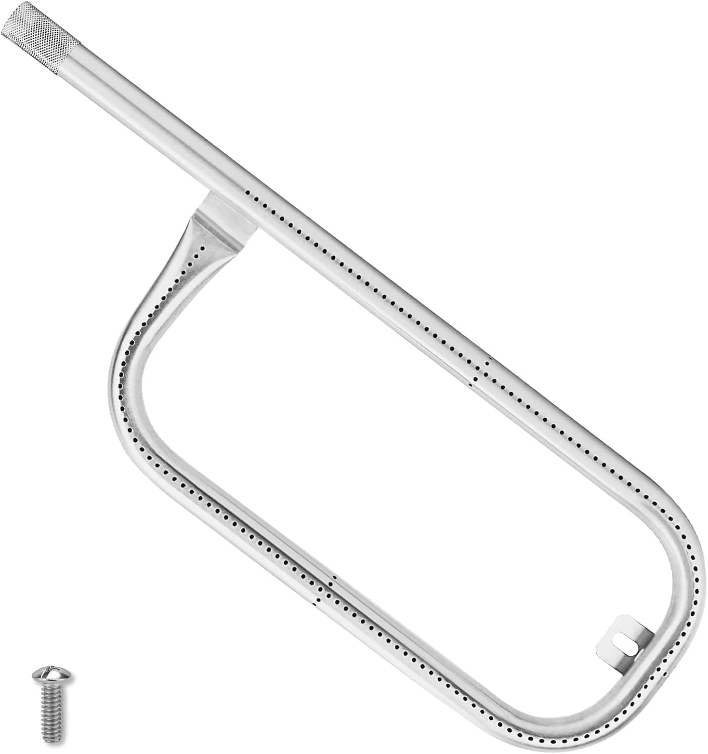 60040 17 Inch Grill Burner Tube for Weber Q1200 Q1000 Q100 Q120 304 Stainless Steel Baby Q 386001 386002 516002, 516001, 50060001, 51060001 Gas Grills, for Weber Q Grill Parts 69957/41657