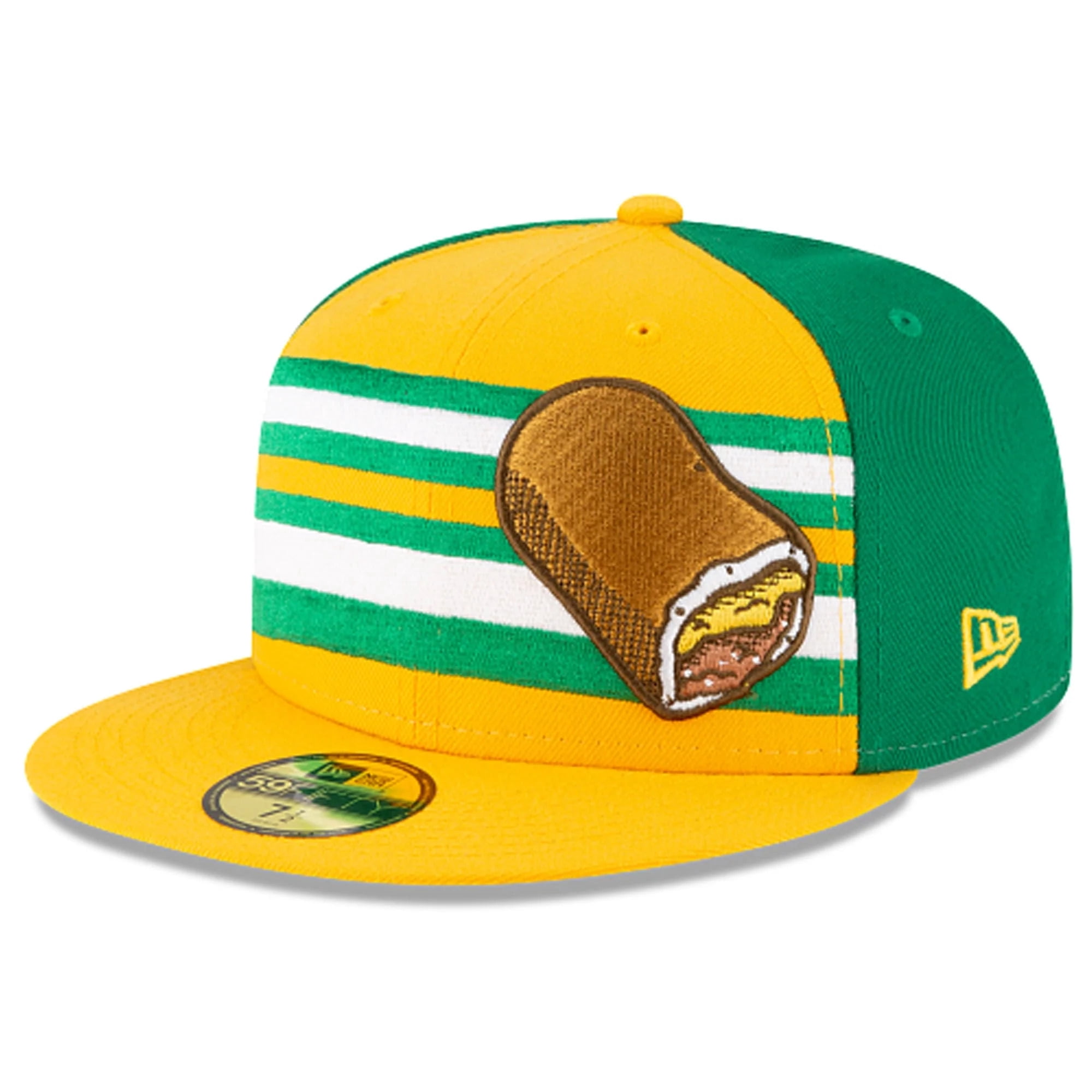 New Era Men's Green Louisville Bats Theme Night Riverbats 59FIFTY Fitted Hat