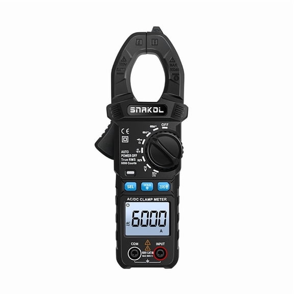 600A Multi-Function Clamp Meter with High Precision Induction Clamp Head, Zero-Fire Wire Identification, NCV Test