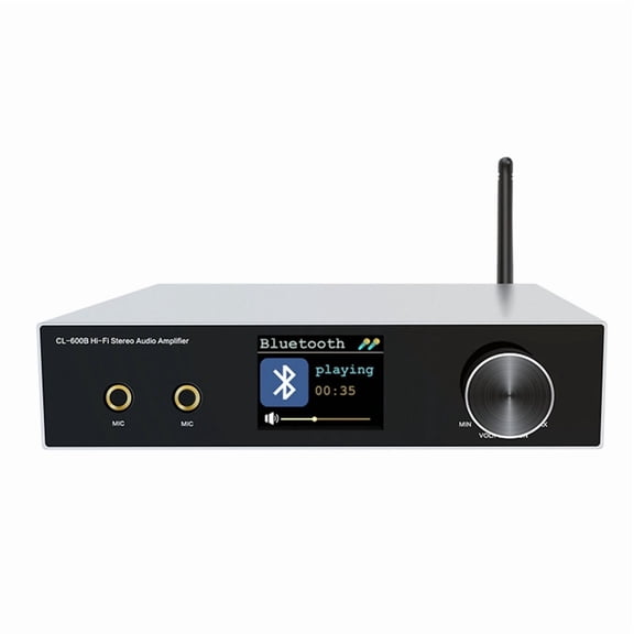 -600B Professional Karaoke Digital Amplifier with Bluetooth 100W Wireless Decoding Digital Audio Amplifier US Plug