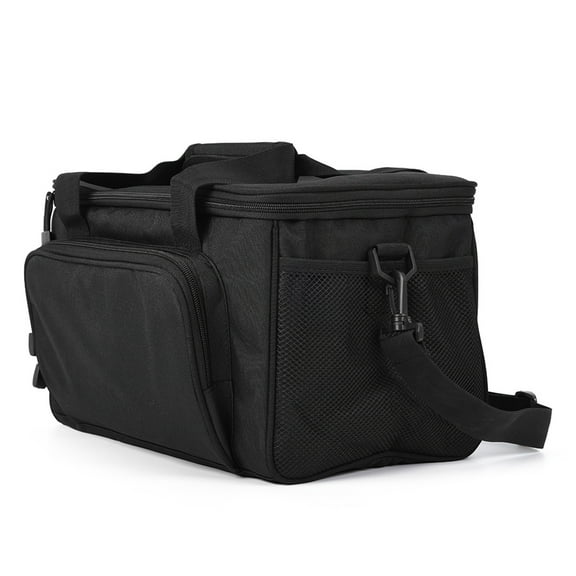 600D Fishing Bag, Handbag And Shoulder Bag With Main Compartment And Side Mesh Bags, For Carrying Fishing Tackles