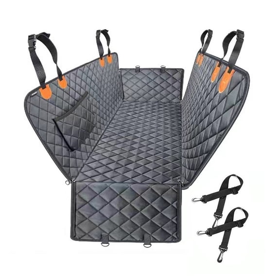 600D Heavy Duty Waterproof Dog Seat Cover - Scratch-Proof Non-Slip Pet Hammock with Soft Durable Polyester, Universal Fit for Cars Trucks SUVs Back Seat Protection