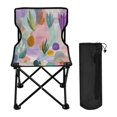 thumbnail image 1 of 600D Oxford Camping Chair Portable Foldable Chair Supports 220 lbs for Picnic, Fishing, Backpacking Abstract Shapes and Forms Pattern, 1 of 8