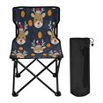 thumbnail image 1 of 600D Oxford Camping Chair Portable Foldable Chair Supports 220 lbs for Picnic, Fishing, Backpacking Cute Reindeer Pattern, 1 of 8