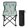 thumbnail image 1 of 600D Oxford Camping Chair Portable Foldable Chair Supports 220 lbs for Picnic, Fishing, Backpacking Deer and Pine Trees Pattern, 1 of 8