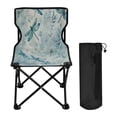 thumbnail image 1 of 600D Oxford Camping Chair Portable Foldable Chair Supports 220 lbs for Picnic, Fishing, Backpacking Delicate Dragonflies Pattern, 1 of 8