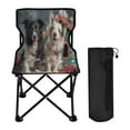 thumbnail image 1 of 600D Oxford Camping Chair Portable Foldable Chair Supports 220 lbs for Picnic, Fishing, Backpacking Dogs and Doghouses, 1 of 8