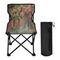 thumbnail image 1 of 600D Oxford Camping Chair Portable Foldable Chair Supports 220 lbs for Picnic, Fishing, Backpacking Enchanted Flowers Painting, 1 of 8