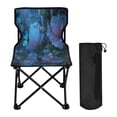 thumbnail image 1 of 600D Oxford Camping Chair Portable Foldable Chair Supports 220 lbs for Picnic, Fishing, Backpacking Fantasy Luminous Flowers, 1 of 8