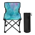 thumbnail image 1 of 600D Oxford Camping Chair Portable Foldable Chair Supports 220 lbs for Picnic, Fishing, Backpacking Pastel Blue Dandelions, 1 of 8