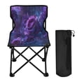 thumbnail image 1 of 600D Oxford Camping Chair Portable Foldable Chair Supports 220 lbs for Picnic Fishing Backpacking Psychedelic Purple Rose, 1 of 8