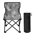 thumbnail image 1 of 600D Oxford Camping Chair Portable Foldable Chair Supports 220 lbs for Picnic, Fishing, Backpacking Silver Metal Flower Pattern, 1 of 8
