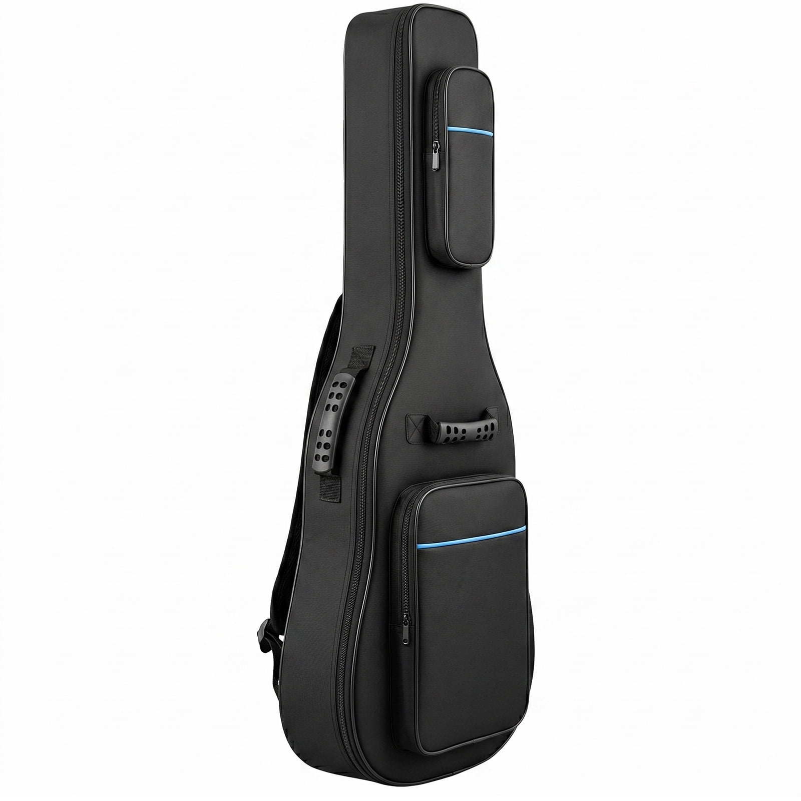 600D Oxford Cloth Electric Guitar Bag Black With Blue Line