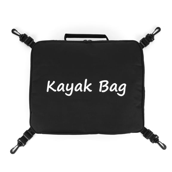 600D Oxford Paddle Board Deck Bag, Insulated Cooler Storage Pouch with Rotating Hook for SUP Kayak Surfing (Black)