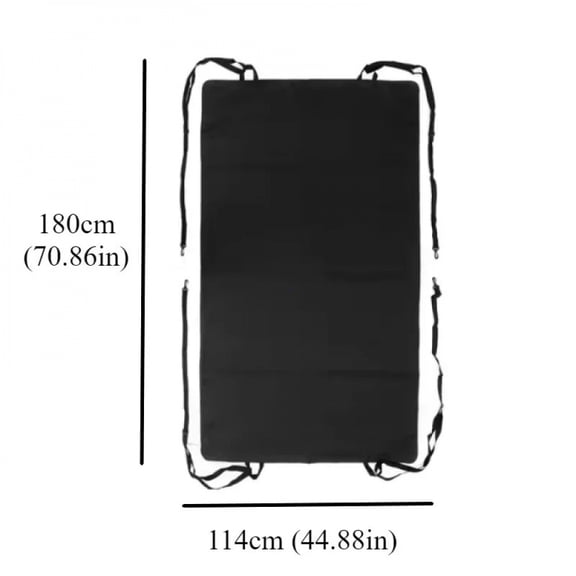 600D Waterproof Durable RV Rear Barn Door Awning Cover for VW for Ford Black Rear Barn Door Awning Cover Waterproof Sunshade