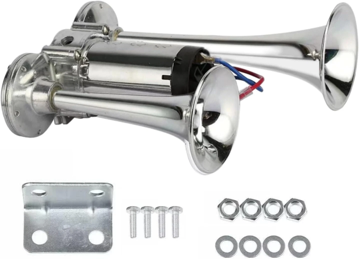 600DB Super Loud Dual Electric Train Horns for Trucks, Suvs, Cars, Boats & Motor