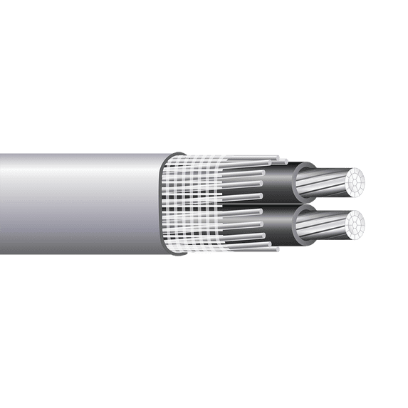 600FT 6-6-6 Aluminum SEU Cable 600V Service Entrance Wire