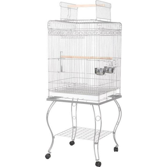 600H White Economy Play Top Bird Cage, by A&E Cage Company