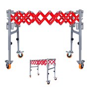 600LBS Connectable Roller Conveyor, Splice 2+ Sections with Built-in Hook, Max Length 94, Heavy Duty for Warehouse Workshop