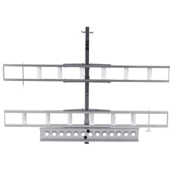 600LBS Motorcycle Carrier Hitch Mount Rack - Heavy Duty Scooter & Dirt Bike Hauler with Ramp, Fits 2" Receiver