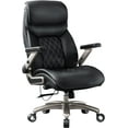 600LBS PU Leather Executive Office Chair, Adjustable Lumbar Support 3