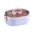 thumbnail image 1 of 600ML/1200ML Lunch Box Large Capacity Leakproof Food Grade Single/Double Layer Food Storage Container Household Supplies, 1 of 8