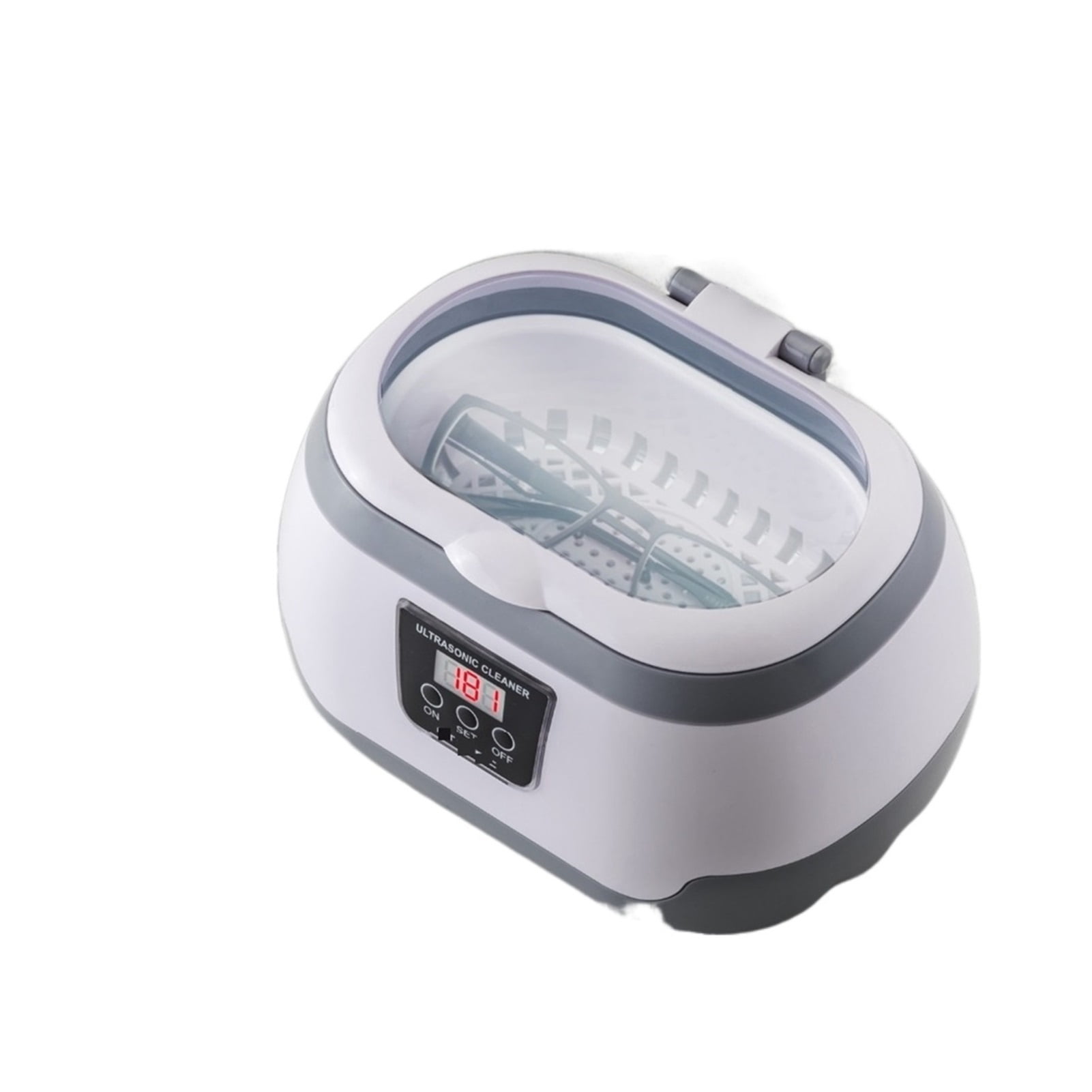 600ML Ultrasonic Cleaner Bath Timer For Jewelry Parts Glasses Manicure Stones Cutters Dental Razor Brush ,Strong Cleaning