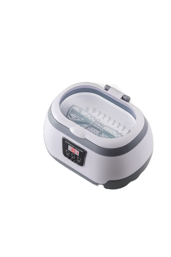 600ML Ultrasonic Cleaner Bath Timer For Jewelry Parts Glasses Manicure Stones Cutters Dental Razor Brush ,Strong Cleaning