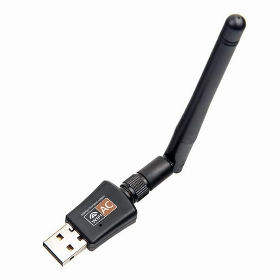 600Mbps Dual Band 2.4/5GHz Internet USB WiFi Adapter,Laptop Wireless Receiver Network Dongle with Antenna,Compatible with Windows 11.10/8/7/XP/VISTA,MAC,Linux