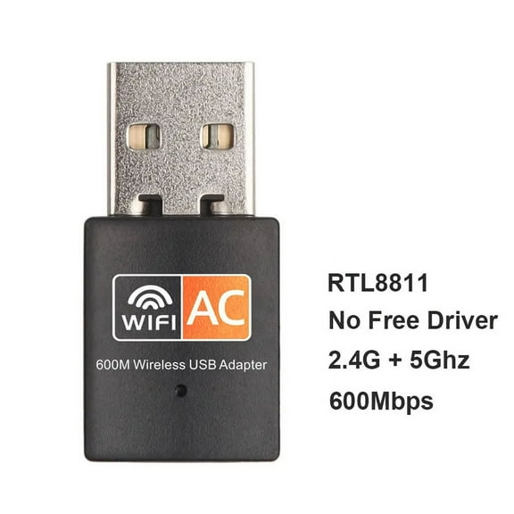 600Mbps Network Card USB WiFi Adapter 2.4GHz 5GHz WiFi Antenna Dual Band 802.11b/n/g/ac Mini Wireless Computer Receiver