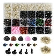 600PCS Colorful Eyes and Noses with Washers for Crafts Assorted Sizes